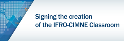 Signing the creation of the IFRO-CIMNE Classroom